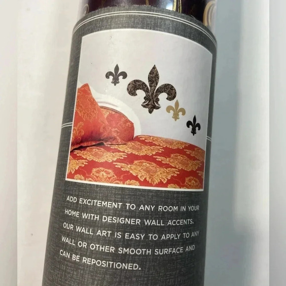 Designer Wall Accents - Gold Foil Fleur-de-lis - High Quality Wall Art - BNIB ⚜️ - Picture 2 of 7